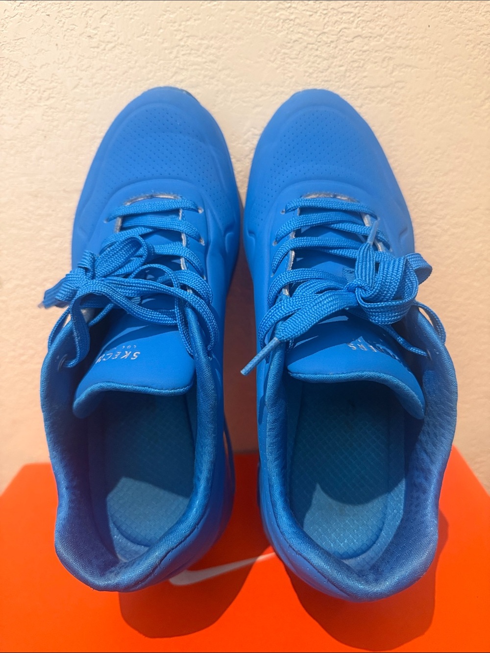 Skechers Women's Bright Blue Lace-Up Sneakers